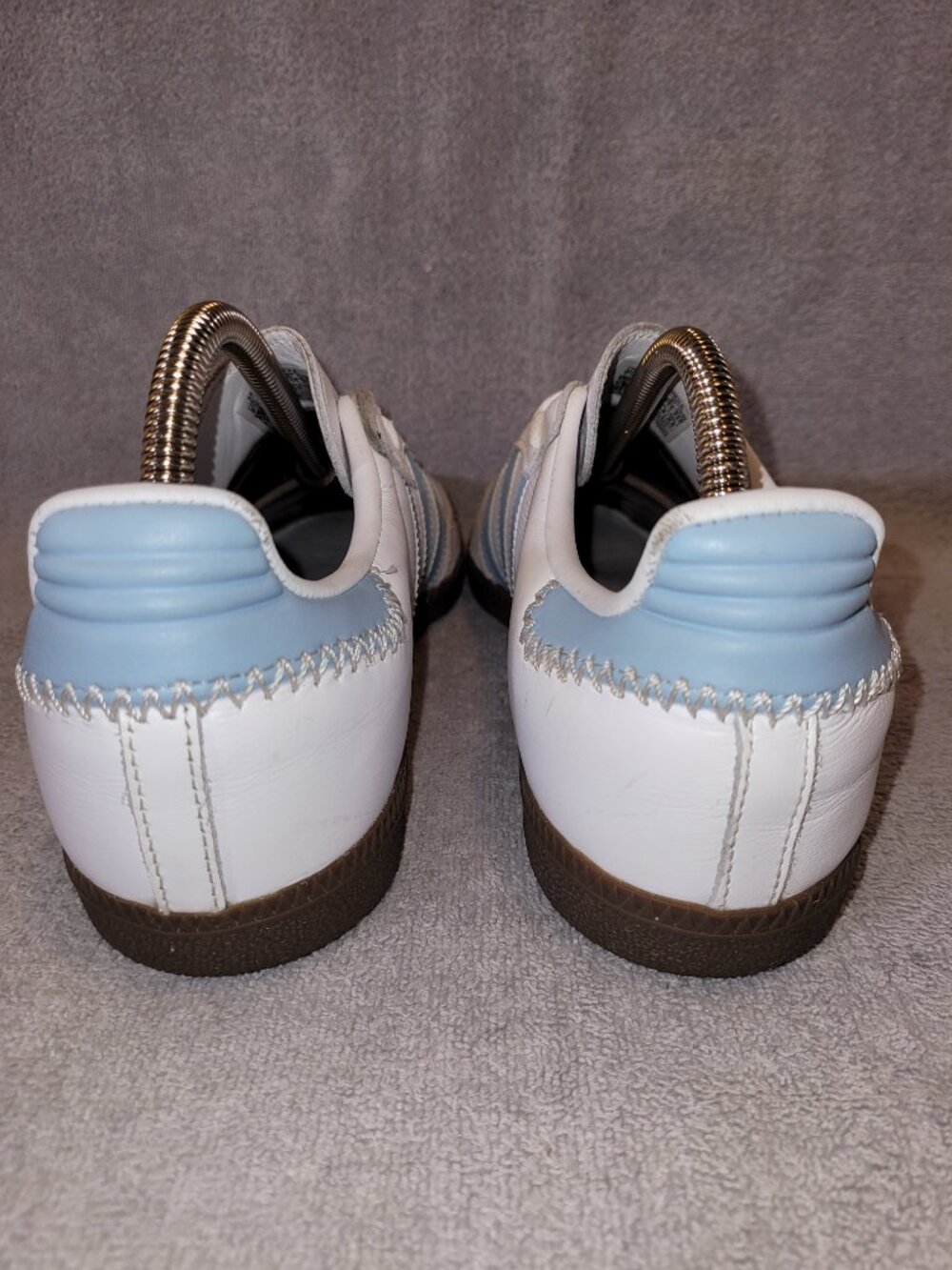Adidas Samba OG White Sky Blue Brown Gum Sole Sneakers JI2003 - Picture 11 of 15